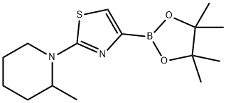 2-(2-methylpiperidin-1-yl)-4-(4,4,5,5-tetramethyl-1,3,2-dioxaborolan-2-yl)thiazole Struktur