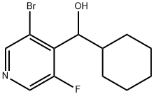 (3-bromo-5-fluoropyridin-4-yl)(cyclohexyl)methanol Structure