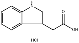 2-(2,3-二氢-1H-吲哚-3-基)乙酸盐酸 结构式