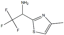 2,2,2-trifluoro-1-(4-methyl-1,3-thiazol-2-yl)ethan-1-amine Structure