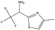 2,2,2-trifluoro-1-(4-methyl-1,3-thiazol-2-yl)ethan-1-amine Struktur