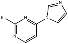 2-Bromo-4-(imidazol-1-yl)pyrimidine Structure