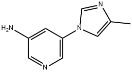 3-AMINO-5-(4-METHYLIMIDAZOL-1-YL)PYRIDINE Structure