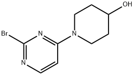 2-Bromo-4-(4-hydroxypiperidin-1-yl)pyrimidine Structure