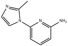 2-AMINO-6-(2-METHYLIMIDAZOL-1-YL)PYRIDINE Struktur