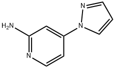 4-(1H-PYRAZOL-1-YL)PYRIDIN-2-AMINE 化学構造式