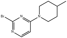 2-Bromo-4-(4-methylpiperidin-1-yl)pyrimidine Structure