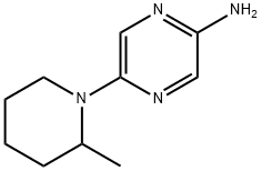 2-Amino-5-(2-methylpiperidino)pyrazine Structure