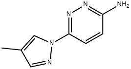 3-Amino-6-(4-methyl-1H-pyrazol-1-yl)pyridazine Structure