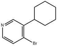 4-Bromo-3-cyclohextylpyridine Structure