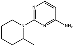 4-Amino-2-(2-methylpiperidino)pyrimidine Structure