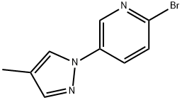 2-Bromo-5-(4-methyl-1H-pyrazol-1-yl)pyridine, 1314356-65-4, 结构式