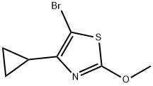 5-Bromo-4-cyclopropyl-2-methoxythiazole Struktur