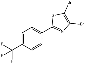 4,5-Dibromo-2-(4-trifluoromethylphenyl)thiazole Structure