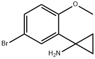 1-(2-甲氧基-5-溴苯基)环丙胺,1314670-11-5,结构式