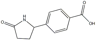 4-(5-oxopyrrolidin-2-yl)benzoic acid 化学構造式
