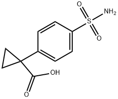 1-(4-sulfamoylphenyl)cyclopropane-1-carboxylic acid Structure