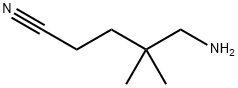 5-amino-4,4-dimethylpentanenitrile Struktur