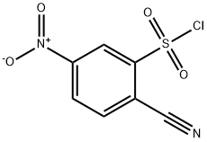 2-氰基-5-硝基苯磺酰氯 结构式