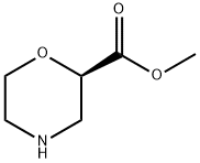 2-Morpholinecarboxylic acid, Methyl ester, (2R)- Structure