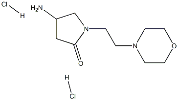 4-氨基-1-[2-(吗啉-4-基)乙基]吡咯烷-2-酮二盐酸,1315366-80-3,结构式