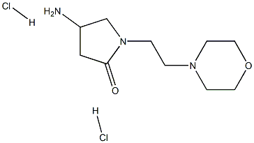 4-amino-1-[2-(morpholin-4-yl)ethyl]pyrrolidin-2-one dihydrochloride 化学構造式