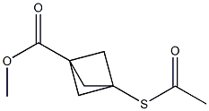 methyl 3-(acetylsulfanyl)bicyclo[1.1.1]pentane-1-carboxylate Structure