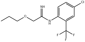 Ethanimidamide, N-[4-chloro-2-(trifluoromethyl)phenyl]-2-propoxy-|三氟咪唑代谢物FM 6-1