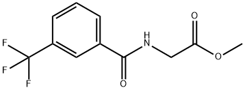 2-(3-(三氟甲基)苯甲酰氨基)乙酸甲酯 结构式