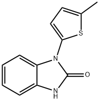 2H-Benzimidazol-2-one, 1,3-dihydro-1-(5-methyl-2-thienyl)- Structure