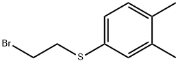 4-[(2-bromoethyl)sulfanyl]-1,2-dimethylbenzene Structure