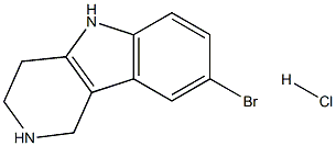 8-溴-2,3,4,5-四氢-1H-吡啶并[4,3-B]吲哚盐酸盐,1330568-85-8,结构式