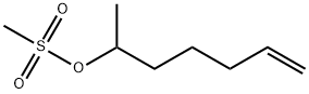 hept-6-en-2-yl methanesulfonate Structure