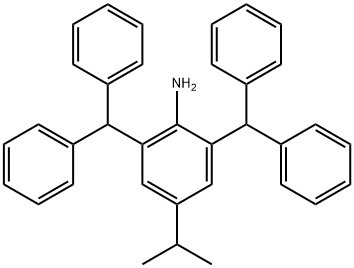 2,6-双(二苯基甲基)-4-异苯胺 结构式