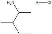 3-甲基戊烷-2-胺盐酸 结构式