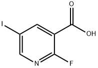 2-氟-5-碘吡啶-3-羧酸 结构式