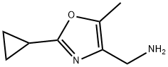 (2-cyclopropyl-5-methyl-1,3-oxazol-4-yl)methanamine Structure