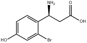 (3S)-3-AMINO-3-(2-BROMO-4-HYDROXYPHENYL)PROPANOIC ACID Structure