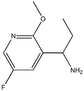 1-(5-fluoro-2-methoxy-3-pyridyl)propylamine 结构式