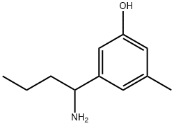 3-(1-AMINOBUTYL)-5-METHYLPHENOL 结构式