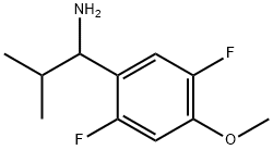 1-(2,5-DIFLUORO-4-METHOXYPHENYL)-2-METHYLPROPAN-1-AMINE,1337489-59-4,结构式