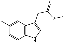 METHYL 2-(5-METHYL-1H-INDOL-3-YL)ACETATE 结构式