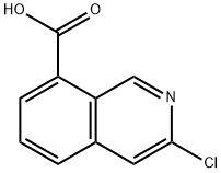 3-chloroisoquinoline-8-carboxylic acid 结构式