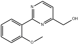(2-(2-methoxyphenyl)pyrimidin-4-yl)methanol 化学構造式