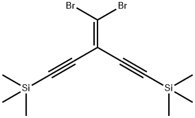 Silane, [3-(dibromomethylene)-1,4-pentadiyne-1,5-diyl]bis[trimethyl-|(3-(二溴亚甲基)五-1,4-二炔-1,5-二基)双(三甲基硅烷)