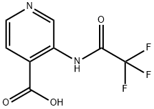 3-(trifluoroacetamido)pyridine-4-carboxylic acid Struktur