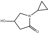 1-环丙基-4-羟基吡咯烷-2-酮,1340512-90-4,结构式