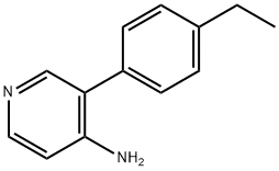 4-AMINO-3-(4-ETHYLPHENYL)PYRIDINE 结构式