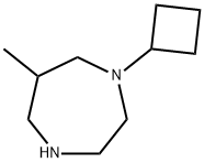 1-cyclobutyl-6-methyl-1,4-diazepane 化学構造式