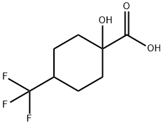 1-hydroxy-4-(trifluoromethyl)cyclohexane-1-carboxylic acid Structure